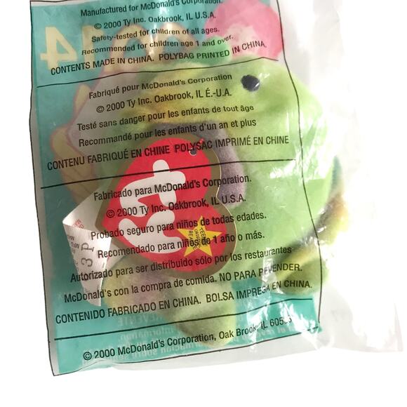 Vintage Ty Teenie Beanie Baby Coral the Fish 14 NIB New Y2K Teenys Stuffed Toy - Picture 5 of 7